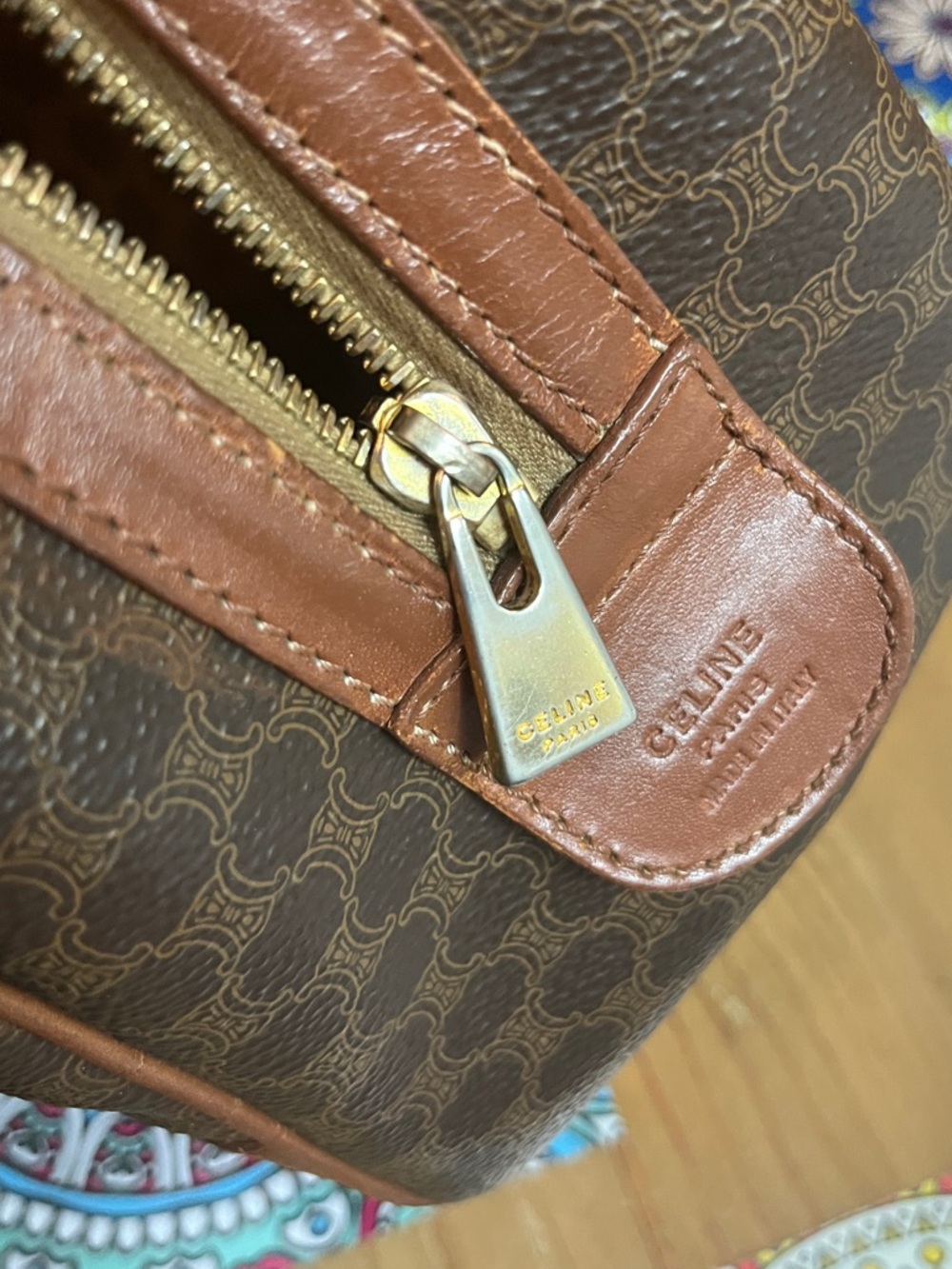 Preowned CELINE Macadam Mini Boston Hand Bag - Picture 12 of 12
